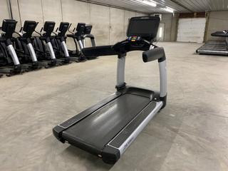 Life Fitness 95T Treadmill with FlexDeck Shock Absorption System, Programs and Fitness Monitoring, 0-15% Incline, 0.5-14mph, 120V, 20 Amp Plug, S/N AST156869  (HIGH RIVER YARD)