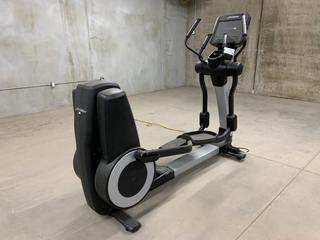 Life Fitness Club Series Model 95XS Elliptical Cross Trainer c/w Programmed Workouts & Touchscreen Display, S/N ASX132959 *Note: Missing Flywheel Arm Trim Cover*  (HIGH RIVER YARD)