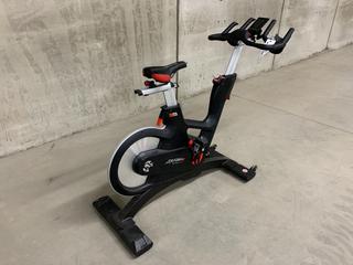 Life Fitness IC7 Spin Bike with 2-Stage Hybrid Poly-V and Tooth Belt  Drivetrain, WattRate TFT Touchscreen Console with Quick Start, Power Training, Heart Rate and FTP Power Test, S/N FCRB0015533-18H  (HIGH RIVER YARD)