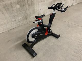 Life Fitness IC7 Spin Bike with 2-Stage Hybrid Poly-V and Tooth Belt  Drivetrain, WattRate TFT Touchscreen Console with Quick Start, Power Training, Heart Rate and FTP Power Test, S/N FCRB0015818-18H  (HIGH RIVER YARD)