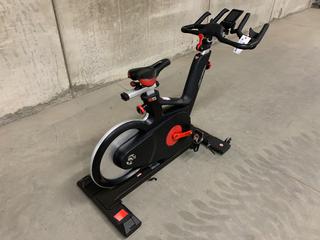 Life Fitness IC6 Spin Bike with Poly-V Belt  Drivetrain, WattRate TFT Touchscreen Console with Quick Start, Power Training, Heart Rate and FTP Power Test, S/N FBWB0006068-17G  (HIGH RIVER YARD)