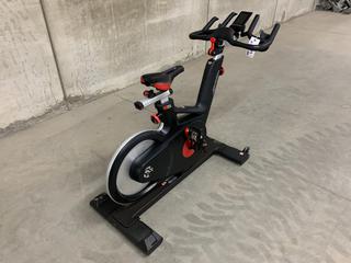 Life Fitness IC6 Spin Bike with Poly-V Belt  Drivetrain, WattRate TFT Touchscreen Console with Quick Start, Power Training, Heart Rate and FTP Power Test, S/N FBWB0006132-17G  (HIGH RIVER YARD)