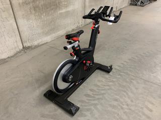 Life Fitness IC6 Spin Bike with Poly-V Belt  Drivetrain, WattRate TFT Touchscreen Console with Quick Start, Power Training, Heart Rate and FTP Power Test, S/N FBWB0006619-17G  (HIGH RIVER YARD)