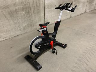 Life Fitness IC7 Spin Bike with 2-Stage Hybrid Poly-V and Tooth Belt  Drivetrain, WattRate TFT Touchscreen Console with Quick Start, Power Training, Heart Rate and FTP Power Test, S/N FCRB0015539-18H  (HIGH RIVER YARD)