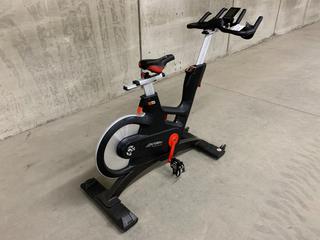 Life Fitness IC7 Spin Bike with 2-Stage Hybrid Poly-V and Tooth Belt  Drivetrain, WattRate TFT Touchscreen Console with Quick Start, Power Training, Heart Rate and FTP Power Test, S/N FCRB0015532-18H  (HIGH RIVER YARD)