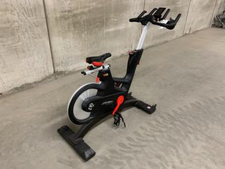 Life Fitness IC7 Spin Bike with 2-Stage Hybrid Poly-V and Tooth Belt  Drivetrain, WattRate TFT Touchscreen Console with Quick Start, Power Training, Heart Rate and FTP Power Test, S/N FCRB0015531-18H  (HIGH RIVER YARD)