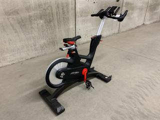 Life Fitness IC7 Spin Bike with 2-Stage Hybrid Poly-V and Tooth Belt  Drivetrain, WattRate TFT Touchscreen Console with Quick Start, Power Training, Heart Rate and FTP Power Test, S/N FCRB0015542-18H  (HIGH RIVER YARD)