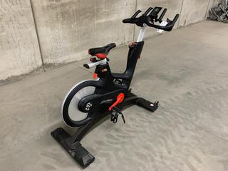 Life Fitness IC7 Spin Bike with 2-Stage Hybrid Poly-V and Tooth Belt  Drivetrain, WattRate TFT Touchscreen Console with Quick Start, Power Training, Heart Rate and FTP Power Test, S/N FCRB0015540-18H  (HIGH RIVER YARD)