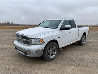 2011 Dodge Ram 1500 4x4 Quad Cab Pick Up c/w 5.7L Hemi, A/T, AC, 275/60R20 Tires, Showing 297,605Kms, VIN 1D7RV1GT5BS700012  (HIGH RIVER YARD)