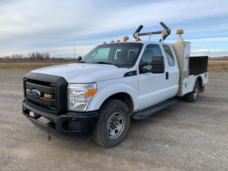 2012 Ford F350 XL Extended Cab Service Truck, 6.2L V8 Gas, A/T, Arrow Board, 275/65R18 Tires, Showing 252,924Kms, VIN 1FD8X3E60CEA84269 **  (HIGH RIVER YARD)