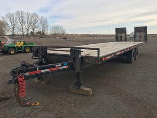 1995 U-Bilt 30ft Airtilt T/A Flat Deck Trailer w/ 60/40 Split c/w Tilt Deck Air Bags, Newer Hose And Glad Hands, SN SK400784404  (HIGH RIVER YARD)