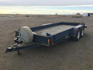 1992 Rainbow Trailers 19ft T/A Car Hauler c/w Super Winch, Steel Ramps, 9in Side Walls, ST225/75R15 Tires And Spare, VIN 2R9PF1629N1625189  (HIGH RIVER YARD)