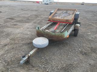 Snow Co Sled Trailer, 155in X 48in c/w Cable Winch, 1 7/8in Ball, 5.70-8 Tires And Spare, SN GB9461 And Class A Model HT128381 S/A Trailer, 48in X 48in c/w 1 7/8in Ball, 454 Kgs Cap., SN LCAA830T
  (HIGH RIVER YARD)