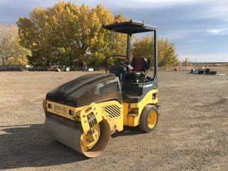 2008 Bomag BW120AD-4 47in Vibratory Smooth Drum Roller c/w Kubota 1.7L Diesel Engine, 205/60R15 Tires, Showing 6,616Hrs, SN 10188009101  (HIGH RIVER YARD)