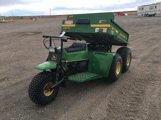 John Deere AMT 600 Utility Vehicle c/w 341cc Gas, Electric Lift Box, 22.5x10-8 Front Tires And AT25x12-9 Rear Tires, PIN W006X005811 *Note: Cannot Verify Hours, Not Running*  (HIGH RIVER YARD)