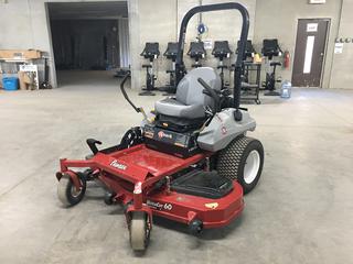 Exmark Pioneer Ultra Cut 60 Series 4 Zero Turn Mower c/w Kohler 725cc Gas, Roll Bar, Ride Adjustment Seat, 60in Mower Deck w/ Anti-Scalp Rollers, Commercial Hydro Gear ZT 3400, 13x5.00-6NHS Front Tires, 23x10.50-12 Rear Tires, Showing 30Hrs, SN 312640883  (HIGH RIVER YARD)