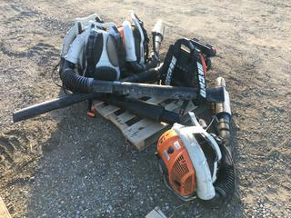 (4) Stihl BR500 Backpack Blowers And (1) Echo PB-620H Backpack Blower  (HIGH RIVER YARD)