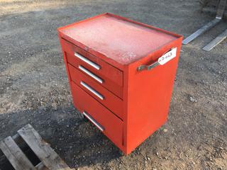 4-Drawer Tool Box, 27in x 18in x 35in, c/w Flaring Kit, Plumbers Hole Saw Kit, Forged Alloy Steel Wrenches, Vise Grips, And 8-Drawer Tool Box *Note: 6 Drawers Locked, No Key*  (HIGH RIVER YARD)