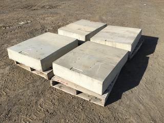 (4) Seacan Corners, 39in x 31in x 8in (PL#5047/4507)  (HIGH RIVER YARD)