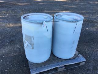 (2) Barrels, 22in D x 35in H, Unknown Contents Included  (HIGH RIVER YARD)