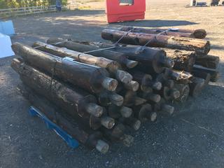 Bundle of Fence Posts And Bundle of Rails, 92in (L) X 52in (W)  (HIGH RIVER YARD)