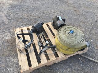 Qty of 44mm Water Hose, Huansen 5HP Motor SN E753334 And More  (HIGH RIVER YARD)