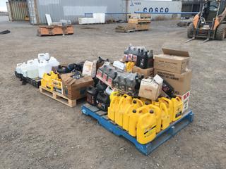 (3) Pallets of Oil, Antifreeze, Coolant, And More Consumables  (HIGH RIVER YARD)