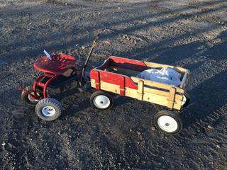 Appliance Dolly, Barrel Dolly, 36in X 17in X 19in Creeper, Wagon, Tractor Seat Cart And Spare Wheels  (HIGH RIVER YARD)