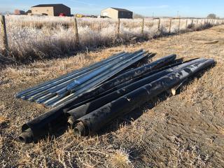 (3) Approx. 20ft (L) Rolls of Plastic Liner And Assorted 16ft (L) Steel Material  (HIGH RIVER YARD)