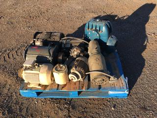 Pallet of Assorted Industrial Motors  (HIGH RIVER YARD)