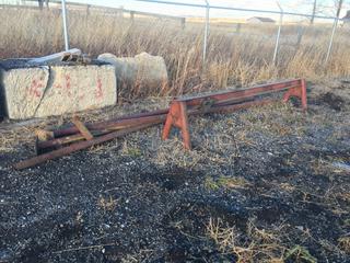 2-Point Gantry Crane, 10ft Long c/w (4) Poles with Base 13ft 2in L (HIGH RIVER YARD)