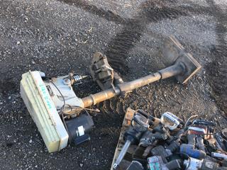 Pallet of Assorted Air Tools and Delta 16-1/2in Drill Press, Damaged (HIGH RIVER YARD)