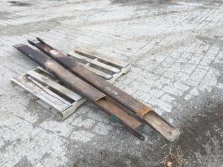 Set of HD Steel Fork Extensions, Approximately 9-1/2ft Long (HIGH RIVER YARD)