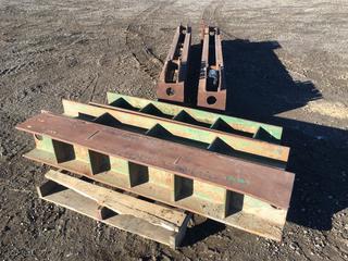 (2) Steel Rollers, 10ft Wide and (3) Pieces of Steel, 5ft-6ft Long x 10in Wide (HIGH RIVER YARD)