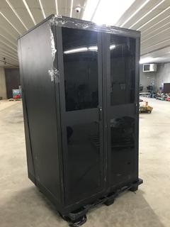 Server Cabinet, 24in x 42in x 80in (HIGH RIVER YARD)