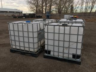 (4) Skid Mounted Caged Storage Totes, 39in x 48in (HIGH RIVER YARD)