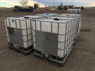 (4) Skid Mounted Caged Storage Totes, 39in x 48in (HIGH RIVER YARD)