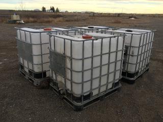 (4) Skid Mounted Caged Storage Totes, 39in x 48in (HIGH RIVER YARD)