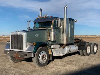 2011 Peterbilt 367 Sleeper Truck Tractor c/w C15 Acert, Eaton Fuller 18 Speed, 60,600 GVWR, 14,600 Front And 23,000 Rears, 11R24.5 Tires, Showing 917,987Kms, 18,207Hrs, VIN 1XPTDB0XXBD119128 *Note: Engine Rebuilt @ 711,402Kms/14,306Hrs See Document Tab For Work Orders.* (HIGH RIVER YARD)