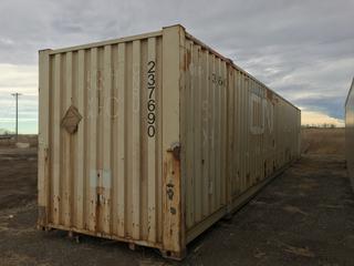 53ft Storage Container, Contents Included S/N CNRU237690 *Note: Damaged* (HIGH RIVER YARD)