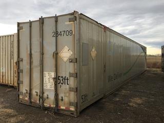 53ft Storage Container, S/N CNRU284709 *Note: Damaged* (HIGH RIVER YARD)