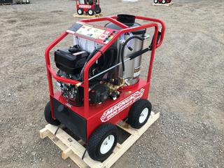 Unused Magnum 4000 Series Hot Pressure Washer w/ 15HP Engine, Electronic Ignition, 3.5 GPM @ 4000 PSI, 12V, S/N 244432 PL#5186  (HIGH RIVER YARD)