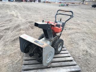 Craftsman 6 Speed 28in Snowblower Model C950-52678-7 c/w 8hp Engine and 4.80-8 Tires *Note: Hard to Start but Runs*  (HIGH RIVER YARD)