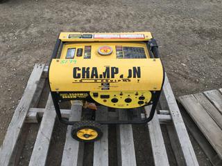 Champion 3000W Generator, 60Hz, 3600 RPM, Single Phase, 120V, 25A, Showing 167.9 Hours *Note: Starts and Runs*  (HIGH RIVER YARD)