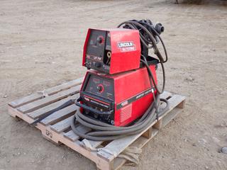 Lincoln Electric Invertec V350 Pro 200-575V 1/3-Phase Multi-Process Welder. SN U1060513283 c/w Lincoln Electric LF72 24-42V Wire Feeder. SN U1130106272 **THIS ITEM IS LOCATED @ 5107 67 ST, LLOYDMINSTER, AB FOR MORE INFO CONTACT JASON  @780-870-0193**