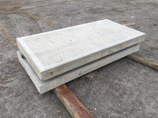 (2) Concrete Slabs, 79in x 39-1/2in x 5-1/2-6-3/4in, S/N 4410 and 5267 PL#5174 (HIGH RIVER YARD)