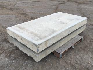 (2) Concrete Slabs, 79in x 39-1/2in x 6-3/4 and 79in x 39-1/2in x 5-1/2in, S/N 4481 and Unknown  PL#5175 (HIGH RIVER YARD)