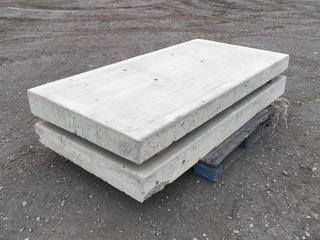 (2) Concrete Slabs, 79in x 39-1/2in x 6-3/4 and 79in x 39-1/2in x 5-1/2in, S/N 3569 and 3575  PL#5176 (HIGH RIVER YARD)