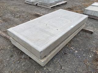 (2) Concrete Slabs, 79in x 39-1/2in x 6-3/4 and 79in x 39-1/2in x 5-1/2in, S/N 4280 and 8441 PL#5177 (HIGH RIVER YARD)