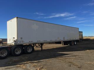 2004 Manac 53ft T/A Van Trailer c/w A/R Susp., GVWR: 33,500kg, 11R22.5 Tires, VIN 2M592161141093580 (HIGH RIVER YARD)